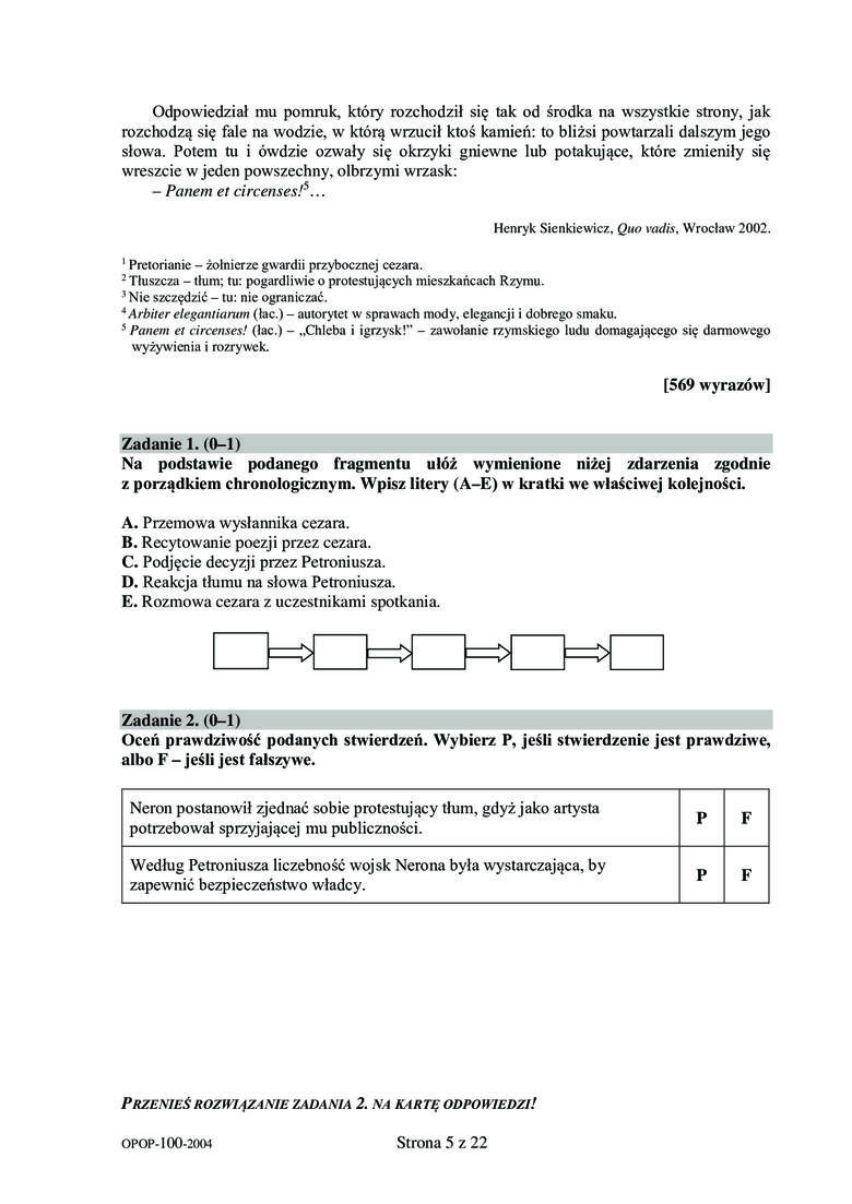 Test Gwo Klasa 5 Język Polski Egzamin ósmoklasisty: Język POLSKI 2020 - ODPOWIEDZI, zadania i pytania