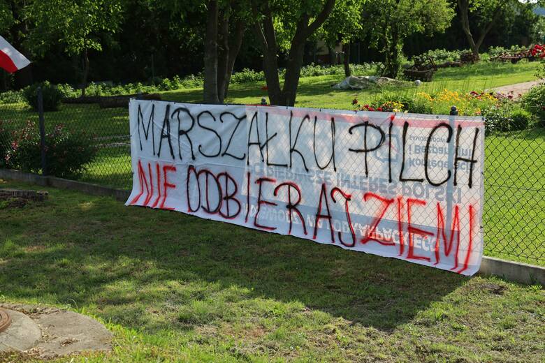 Blokada na drodze krajowej w Duńkowiczkach.