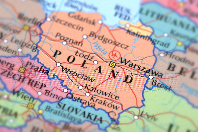 Mapa współczesnej Polski