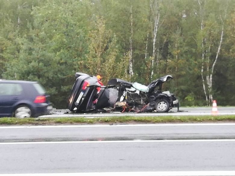 Koszmarny wypadek na DK1 w Brudzowicach k. Siewierza