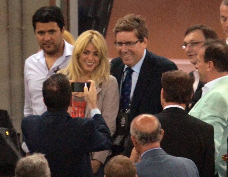 Shakira na meczu Hiszpania - Chorwacja.<br>