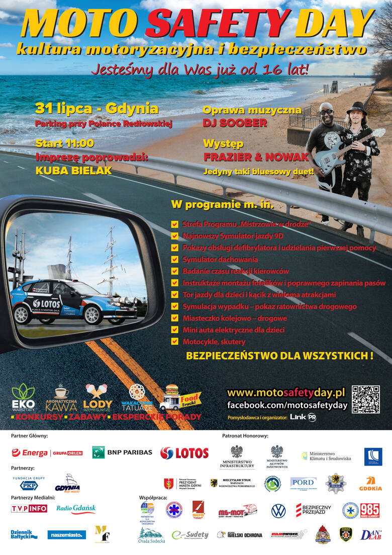 16. edycja Moto Safety Day już 31 lipca w Gdyni na parkingu przy Polance Redłowskiej