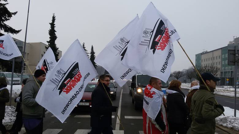Strajk w JSW: Mieszkańcy Jastrzębia solidarni z górnikami. Wyszli na ulice [ZDJĘCIA]