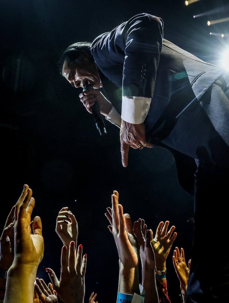 Nick Cave podczas koncertu w gdańskiej Ergo Arenie