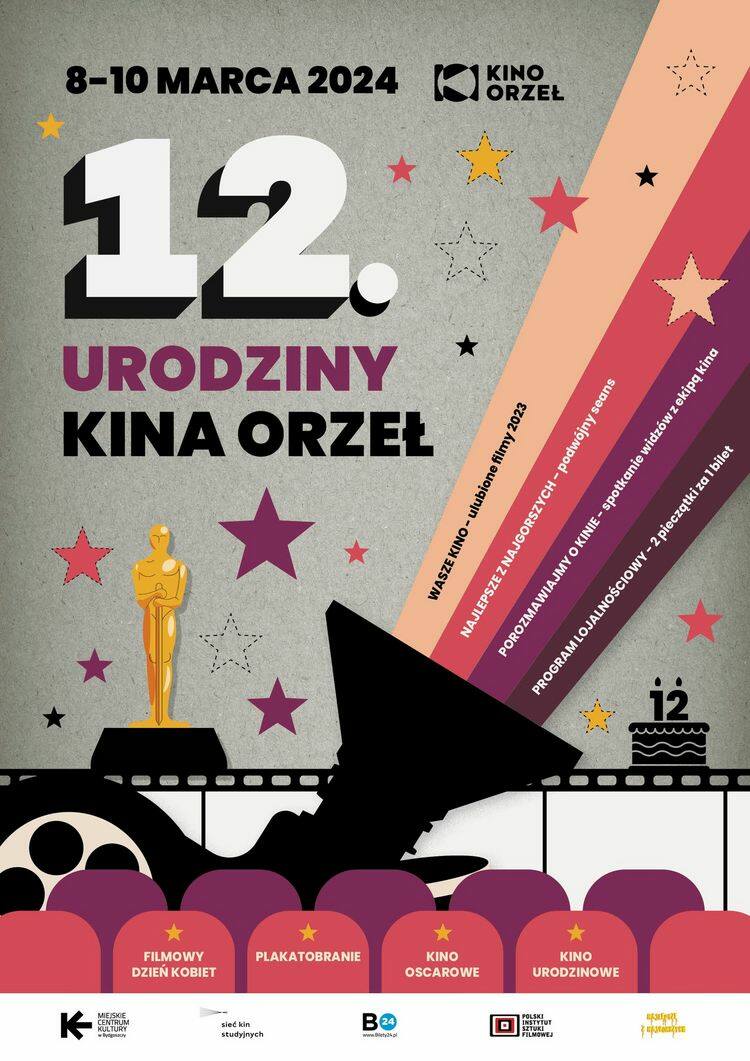 Kino Orzeł w Bydgoszczy zaprasza na 12. urodziny - co się będzie działo do 10 marca?