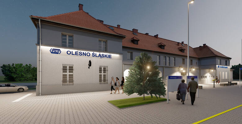 Remont dworca kolejowego w Oleśnie - tak będzie
