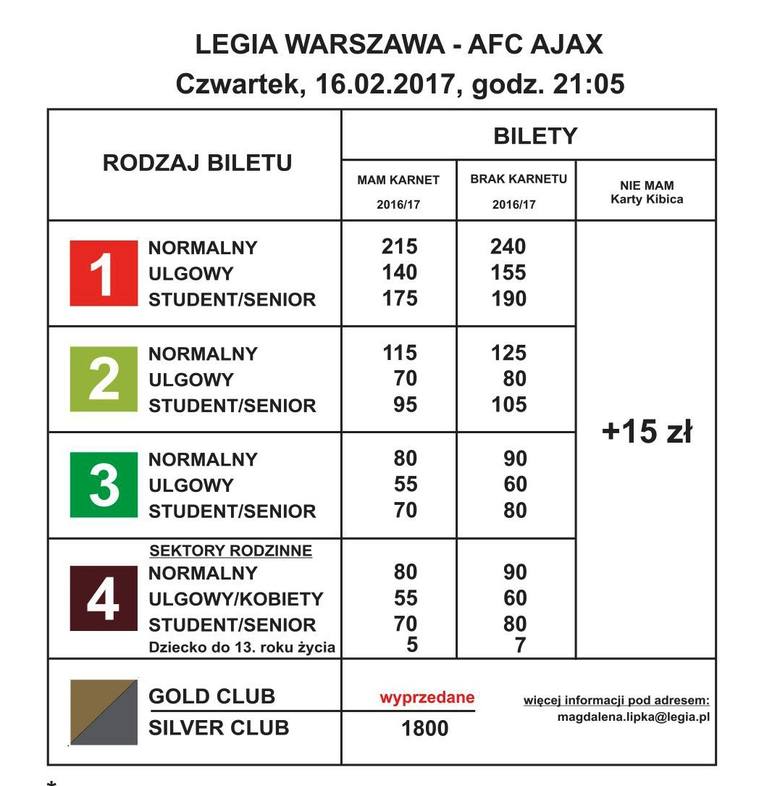 Bilety na mecz Legia - Ajax. Rusza sprzedaż! [SZCZEGÓŁY DYSTRYBUCJI]