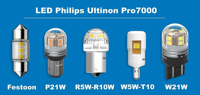 Gama żarówek sygnalizacyjnych LED Philips Ultinon Pro7000