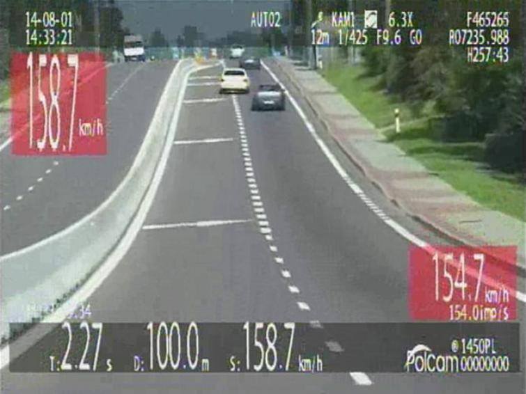 Kierowca Mercedesa przekroczył dozwoloną prędkość o prawie 100 km/h