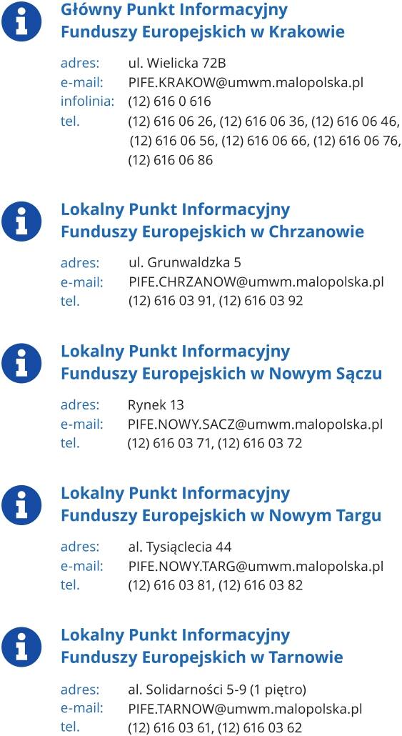 Fundusze Europejskie  dla Małopolski. Oferta wiosenna