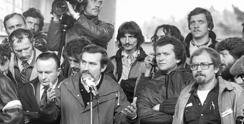 Podczas wizyty Lecha Wałęsę w Lubuskiem witały tłumy. Przyjechał w związku ze strajkiem w Lubogórze