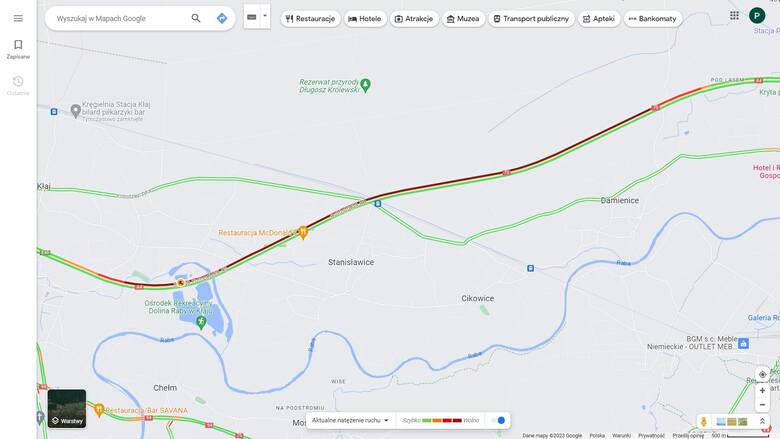 Ośmiokilometrowy zator na autostradzie A4 koło Bochni, 1.08.2023