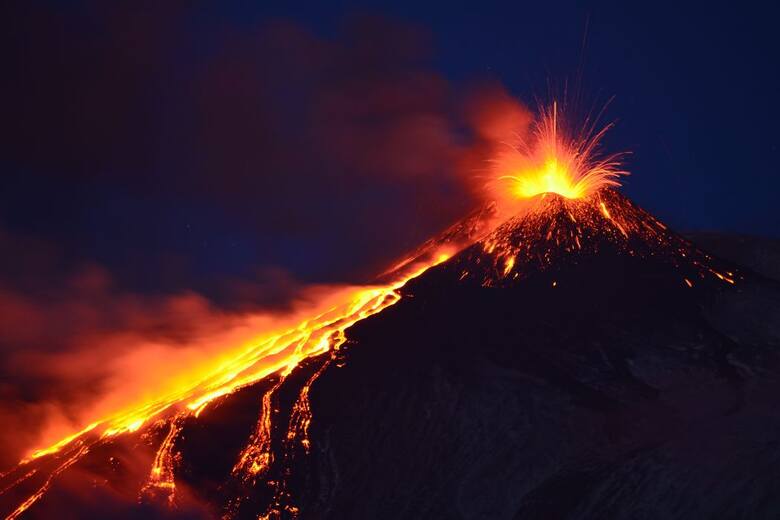 Z 13 na 14 sierpnia nastąpiła erupcja wulkanu Etna na Sycylii.