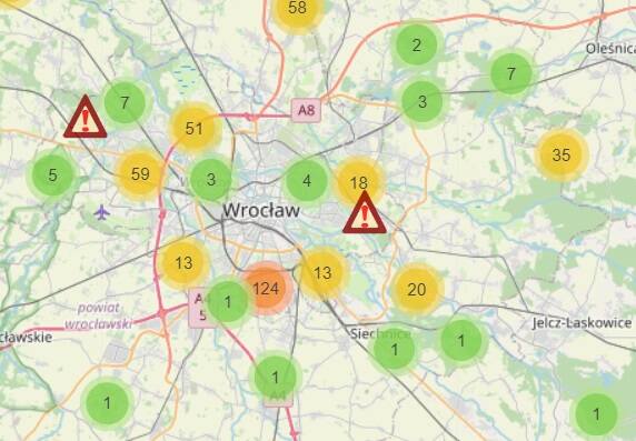 Na interaktywnej mapie kleszczy we Wrocławiu i okolicach miasta przybywa punktów.