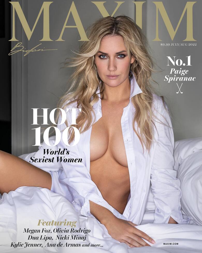 Najseksowniejsza żyjąca sporstmenka na świecie - Paige Spiranac na okadce magazynu „maxim”