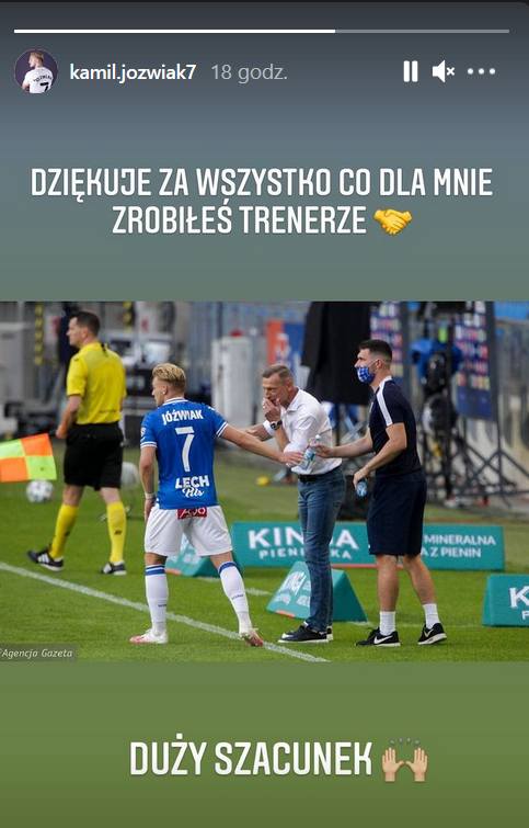Dariusz Żuraw otrzymał podziękowania od młodych piłkarzy Lecha Poznań