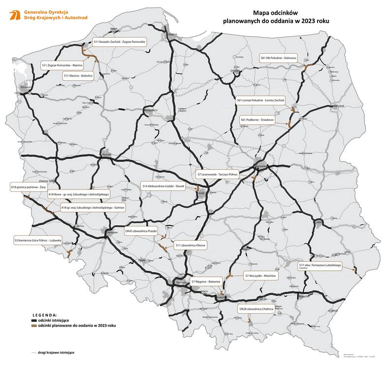 - W przyszłym roku udostępnimy kierowcom dwa odcinki drogi ekspresowej S7 - pomiędzy Lesznowolą i Tarczynem oraz od granicy województw świętokrzyskiego