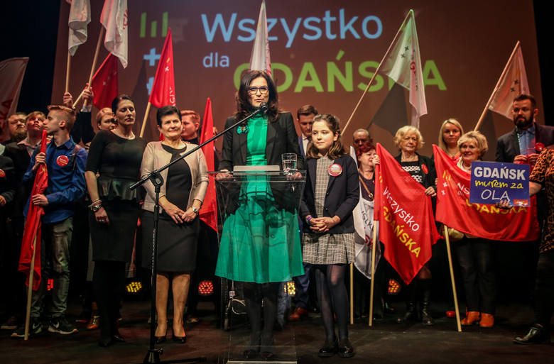 Wybory na prezydenta Gdańska. Wieczór wyborczy Aleksandry Dulkiewicz [3.03.2019]