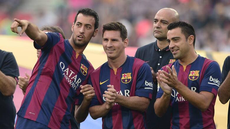 Sergio Busquets, Lionel Messi i Xavi Hernandez – stara gwardia Barcelony
