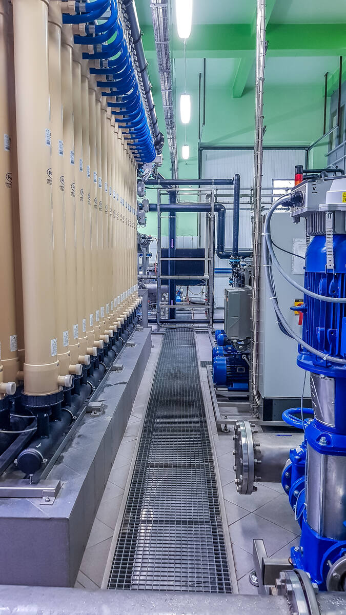 System ultrafiltracji wody w Zakładzie Wodociągów i Kanalizacji w Andrychowie