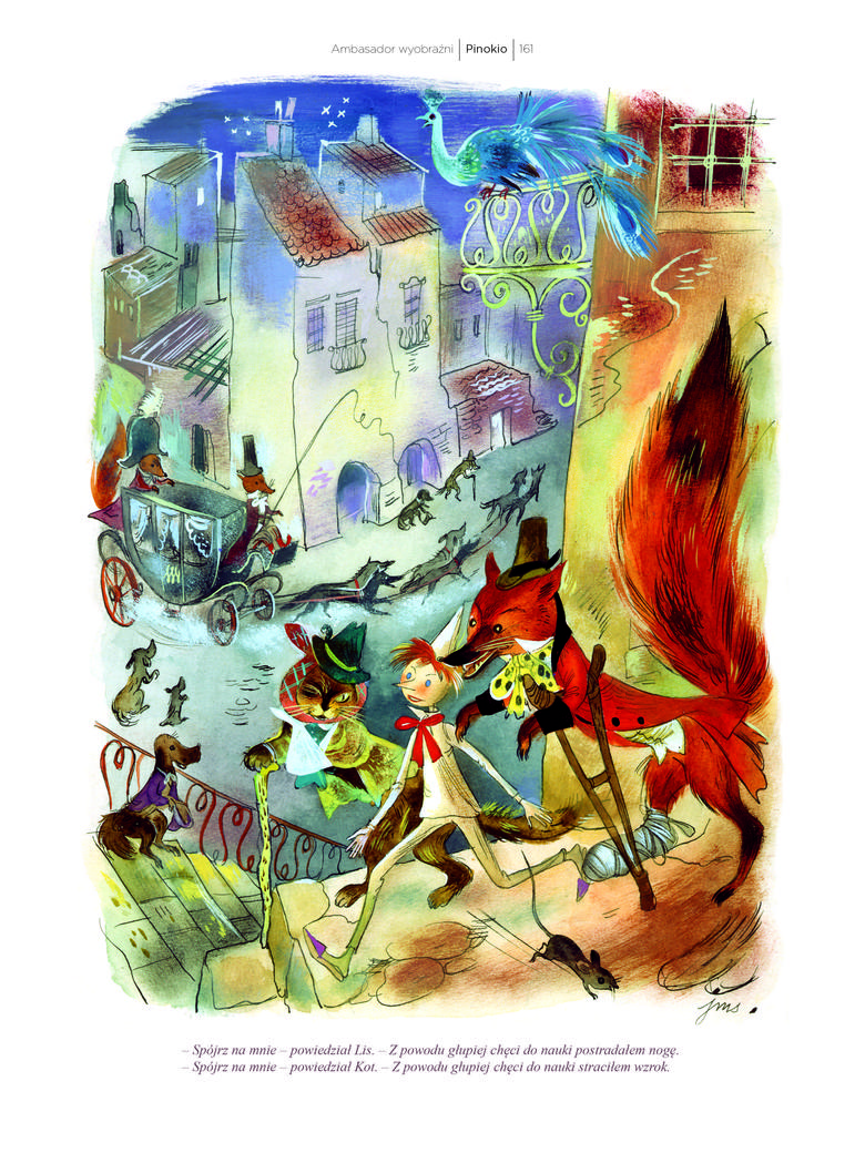 „Pinokio” to kolejna bajka z ilustracjami Jana M. Szancera<br /> <br /> 