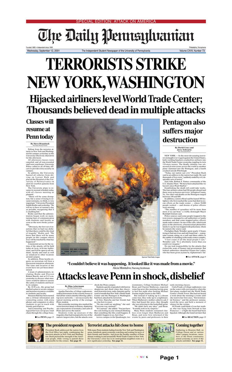 Tak o tragicznych wydarzeniach w Stanach Zjednoczonych informowały 22 lata temu gazety z całego świata.