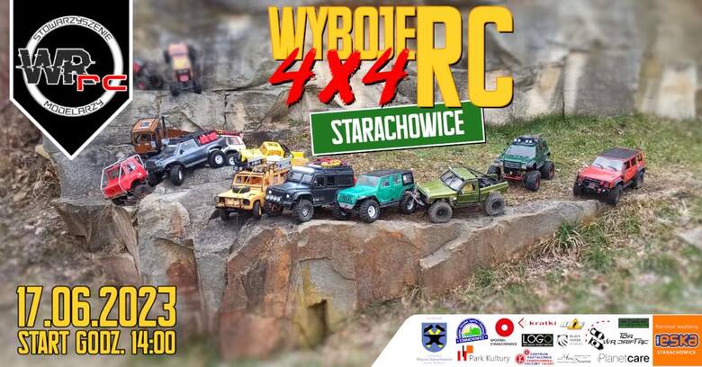 Zdalnie sterowane modele samochodów terenowych będą się ścigać 17 czerwca w Starachowicach podczas zawodów „Wyboje 4x4 RC”