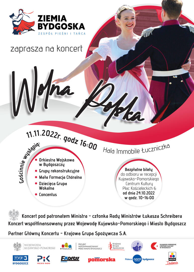 Patriotyczny koncert „Wolna Polska” w Bydgoszczy. To będzie wspaniała uczta kulturalna