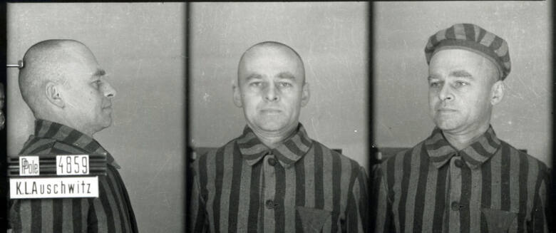 Zdjęcie Witolda Pileckiego z obozu Auschwitz.