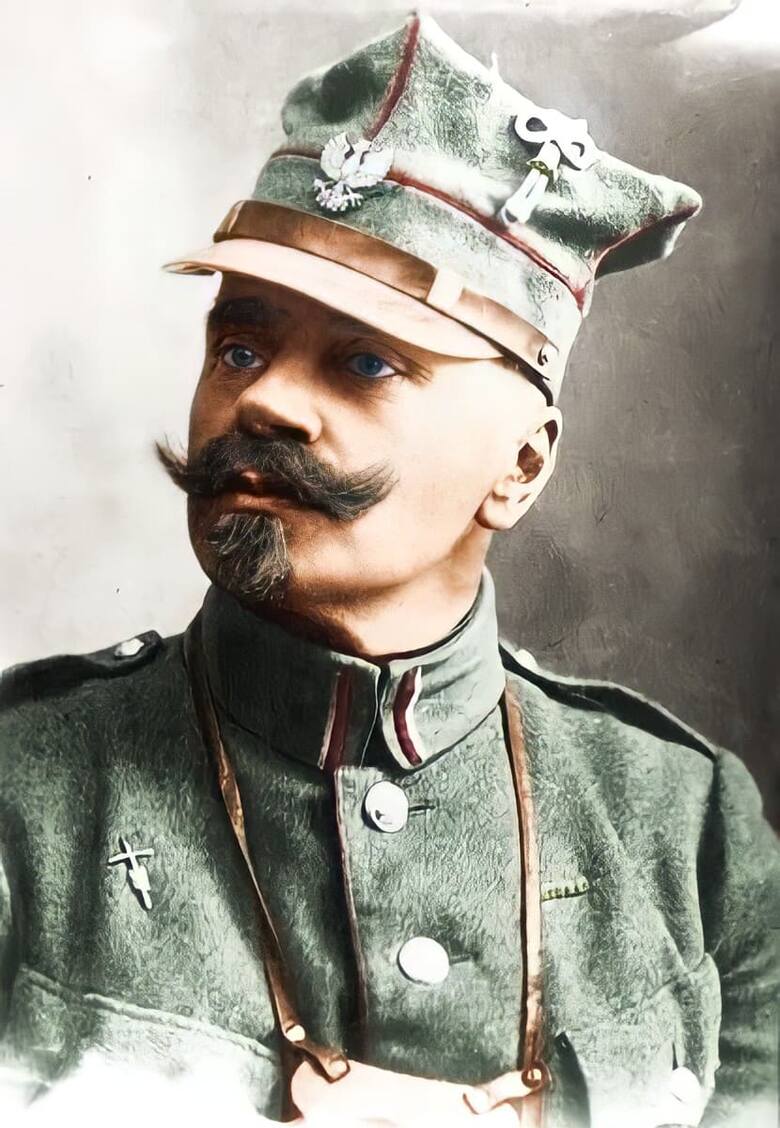 Generał Daniel Konarzewski w mundurze Wojsk Wielkopolskich.
