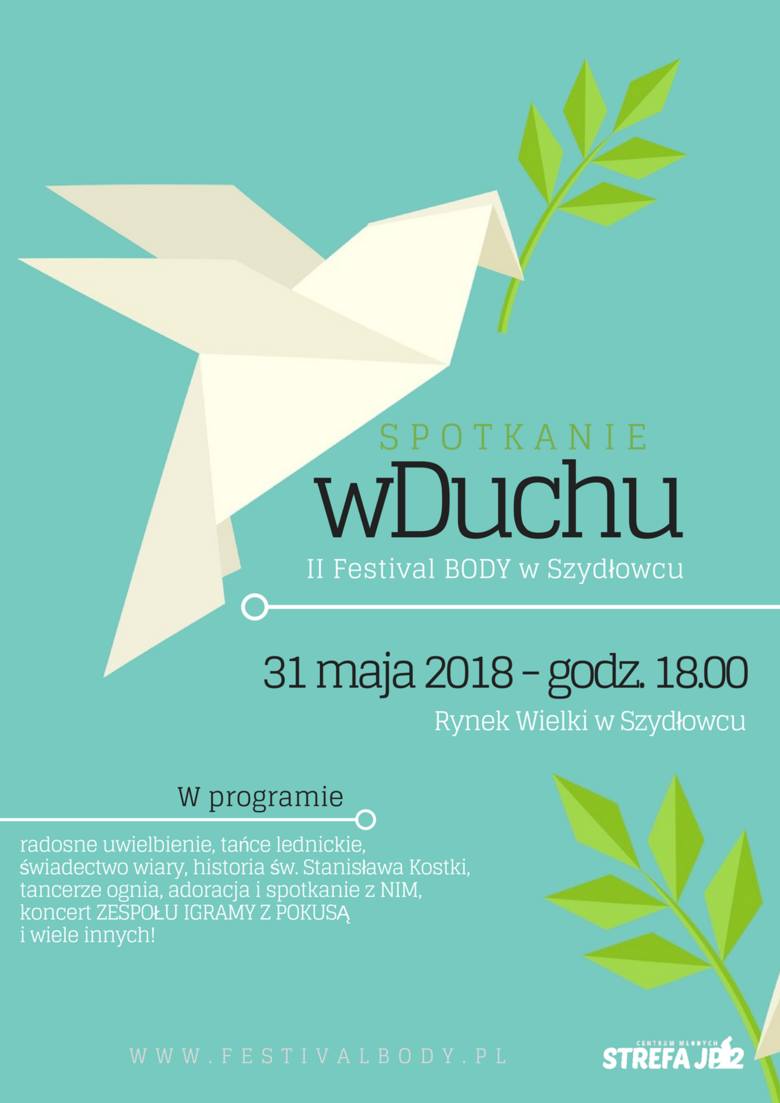 Druga edycja Festivalu Body w Szydłowcu już 31 maja w Boże Ciało 