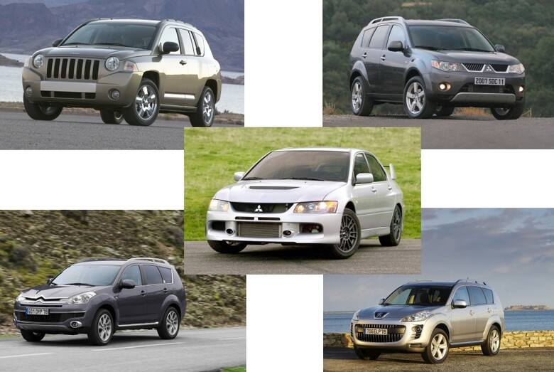Mitsubishi Lancer / Mitsubishi Outlander / Peugeot 4007/ Citroen C-Crosser / Jeep Compass.