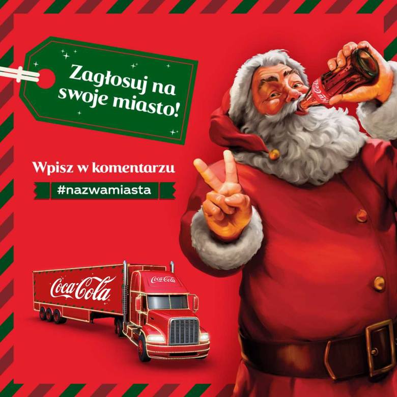 Odwiedziny świątecznej ciężarówki Coca-Cola. Ruszył plebiscyt na dodatkowe miasto! 