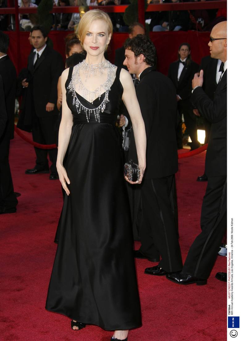 Nicole Kidman na 80. gali wręczenia Oscarów w 2008 r. 