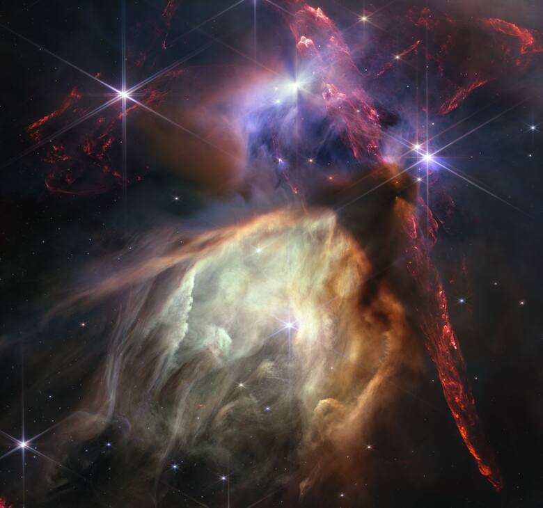 Zaobserwowany przez teleskop Jamesa Webba „Gwiezdny żłobek”, najbliższy Ziemi region formowania się gwiazd.