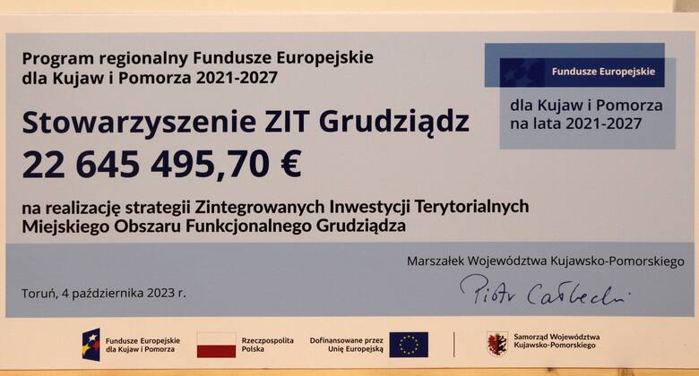 Ponad 100 milionów złotych unijnych dotacji dla Grudziądza i sąsiadów. Na co?