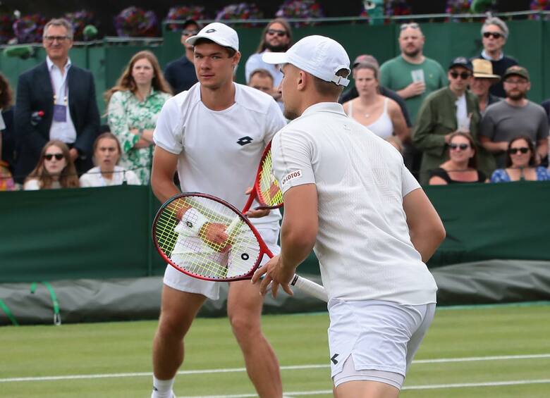 Kamil Majchrzak i Jan Zielinski awansowali do III rundy gry podwójnej Wimbledonu w 2022 roku