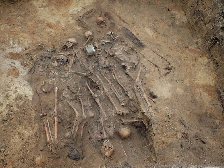 Podczas ekshumacji udało się odnaleźć szczątki wszystkich zabitych żołnierzy Wehrmachtu. Pracownicy Pomostu w zbiorowej mogile natknęli się także m.in. na kilka obrączek i nieśmiertelników