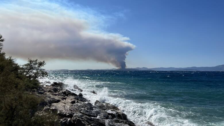 Pożar na wyspie Ciovo