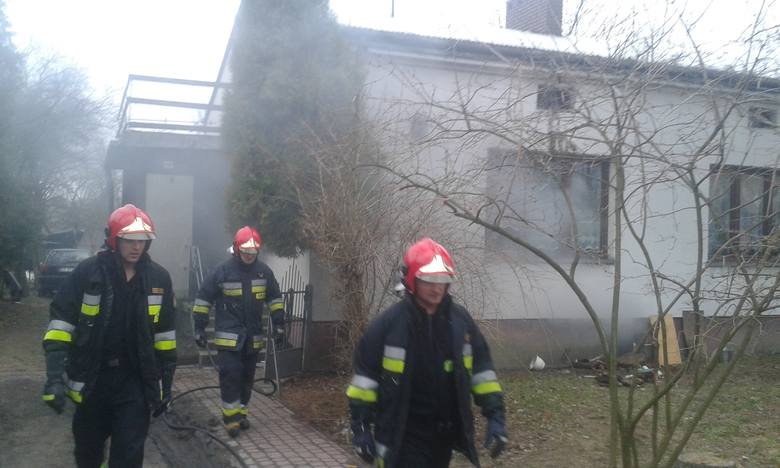 Pożar przy Sosnowej w Skierniewicach [ZDJĘCIA]