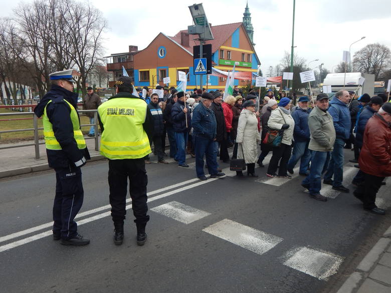 protest w Krośnie Odrzańskim