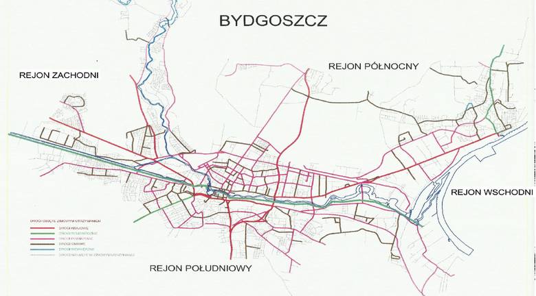 Jak informuje ZDMiKP w I standardzie utrzymania znajduje się blisko 350 kilometrów bydgoskich ulic, które odśnieżane są w pierwszej kolejności. W większości