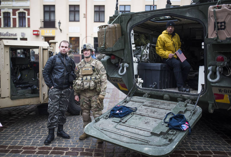 Amerykańskie wojsko w Toruniu.