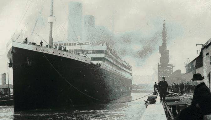 Titanic wyrusza z portu Southaampton w swą pierwszą i ostatnią podróż, Fot: Archiwum