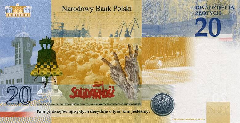 Nowy banknot z wizerunkiem Lecha Kaczyńskiego o nominale 20 zł wejdzie do obiegu 9 listopada 2021 roku. Został wydany w 80 tys. nakładzie.