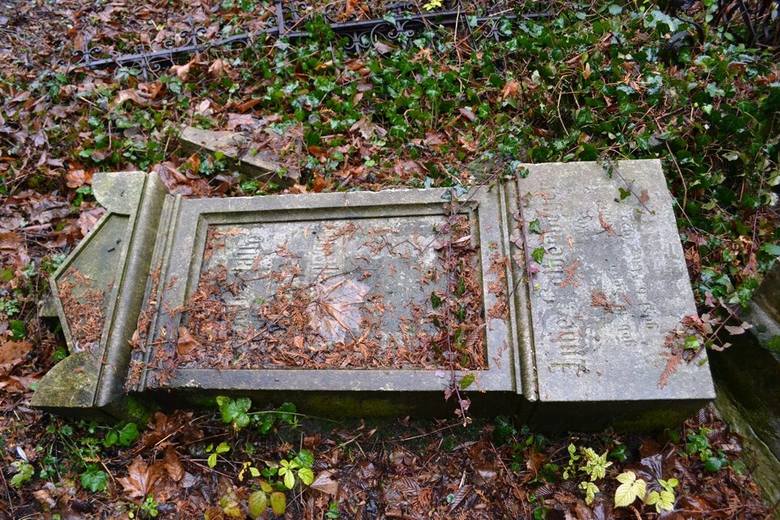 Grób rodziny Kolbenheyerów, w tym Karla, na starym cmentarzuewangelickim w Bielsku-Białej