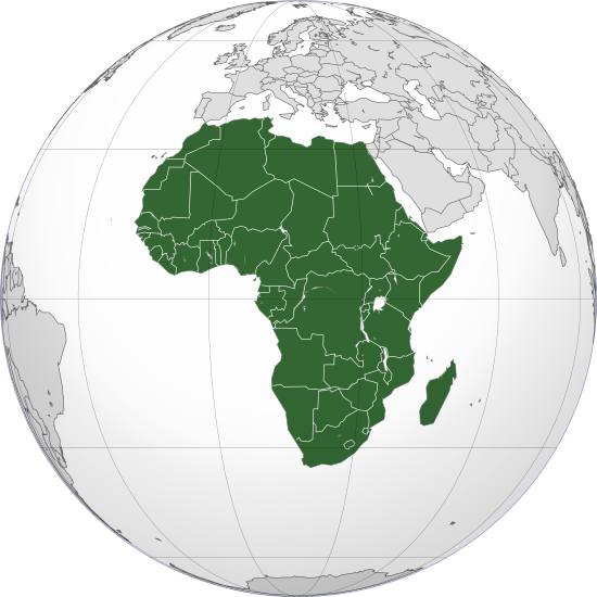 1. Afryka. Powierzchnia: 30,317 mln km2