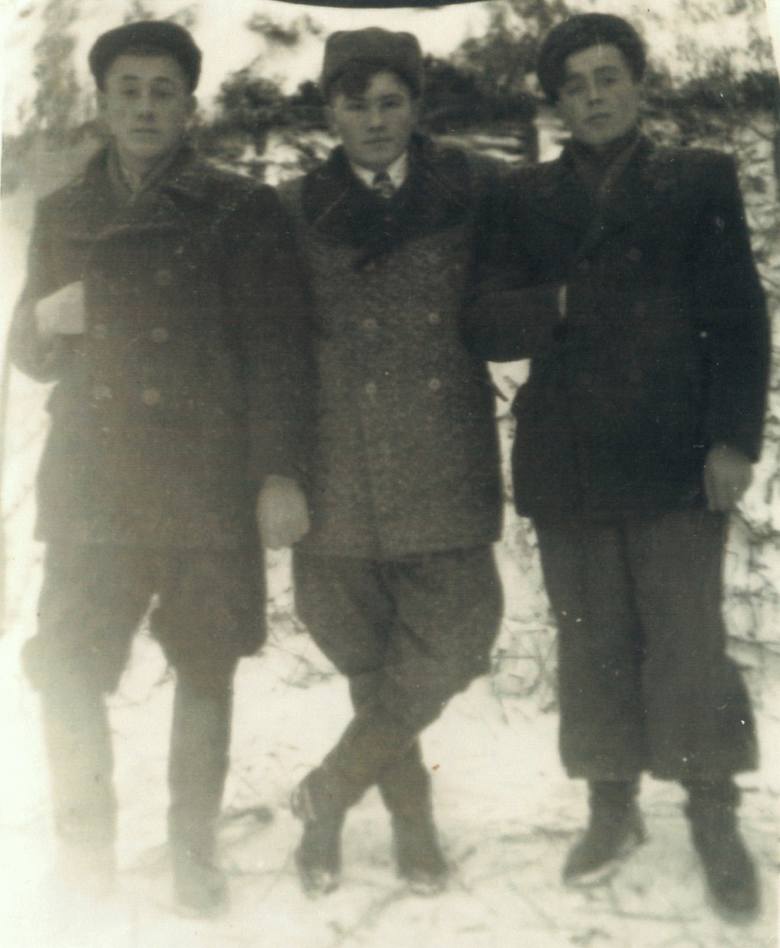 Rydoduby, połowa lat 50. Od lewej: Zenon Borowski, Czesław Wierzbicki i Stanisław
