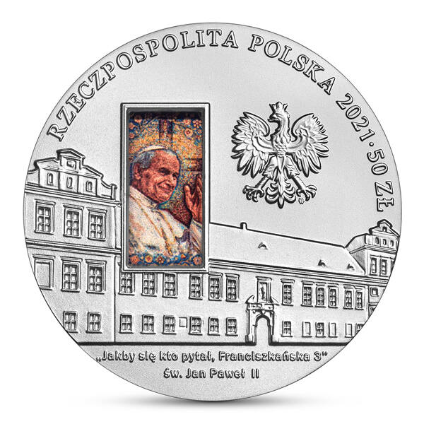 Srebrna „pięćdziesiątka” z „Pałacem Biskupim w Krakowie” została wyemitowana w nakładzie do 6000 sztuk