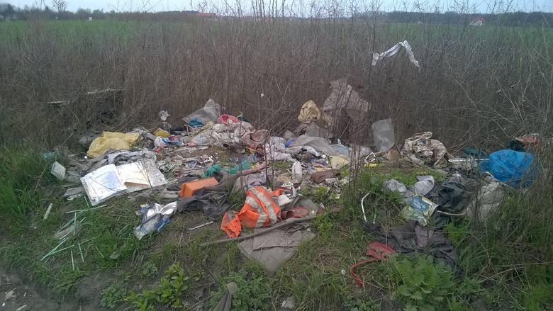 Śmieci na trasie Gorzów - Kłodawa